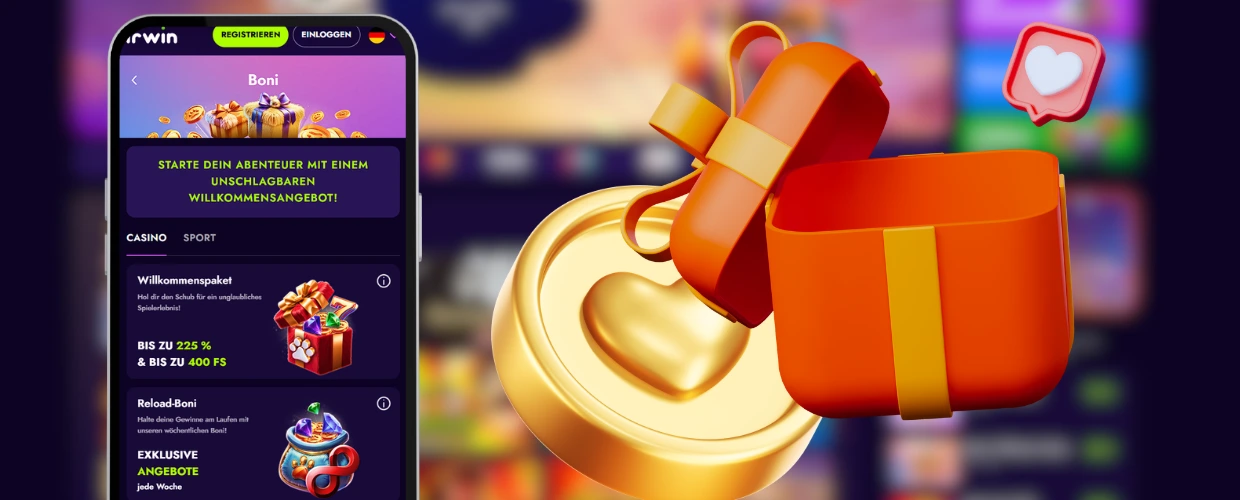 Irwin casino boni